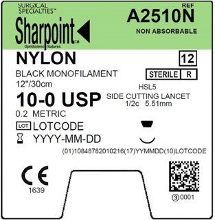 Hsl5 10-0 Bk Mono Nyl 12