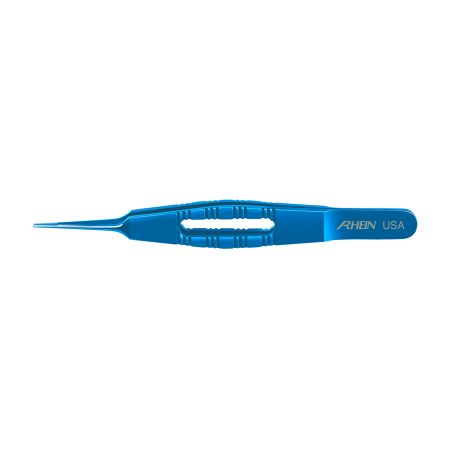 Rhein Corneal Forceps, Straight, 0.12mm, Titanium