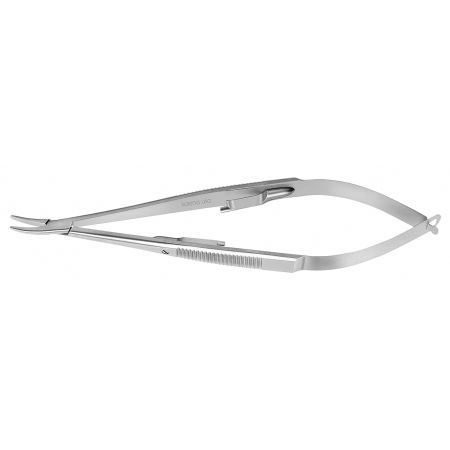 Castroviejo Needle Holder Curved With Lock