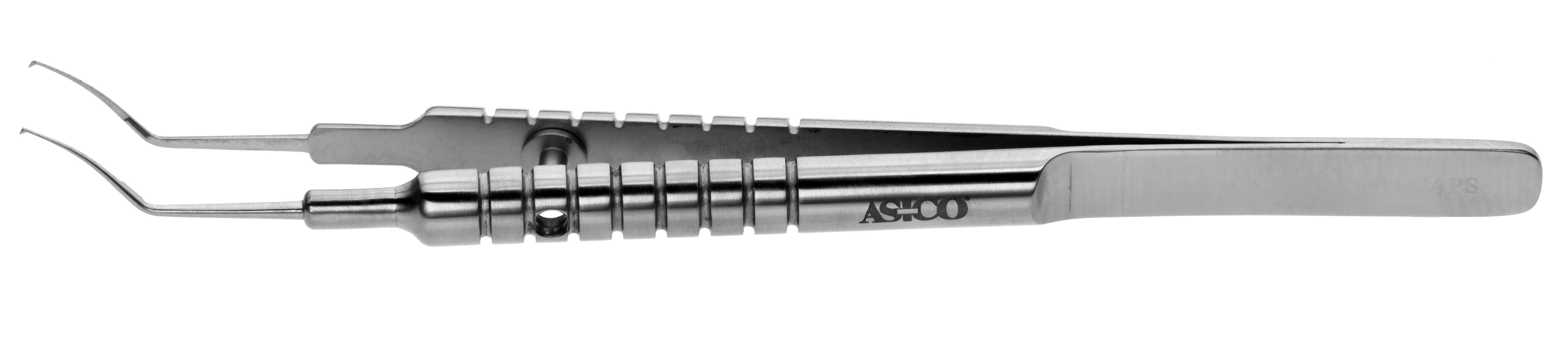 Kraff-Utrata Capsulorhexis Forceps, with Vault/Laser Lines Round Handle