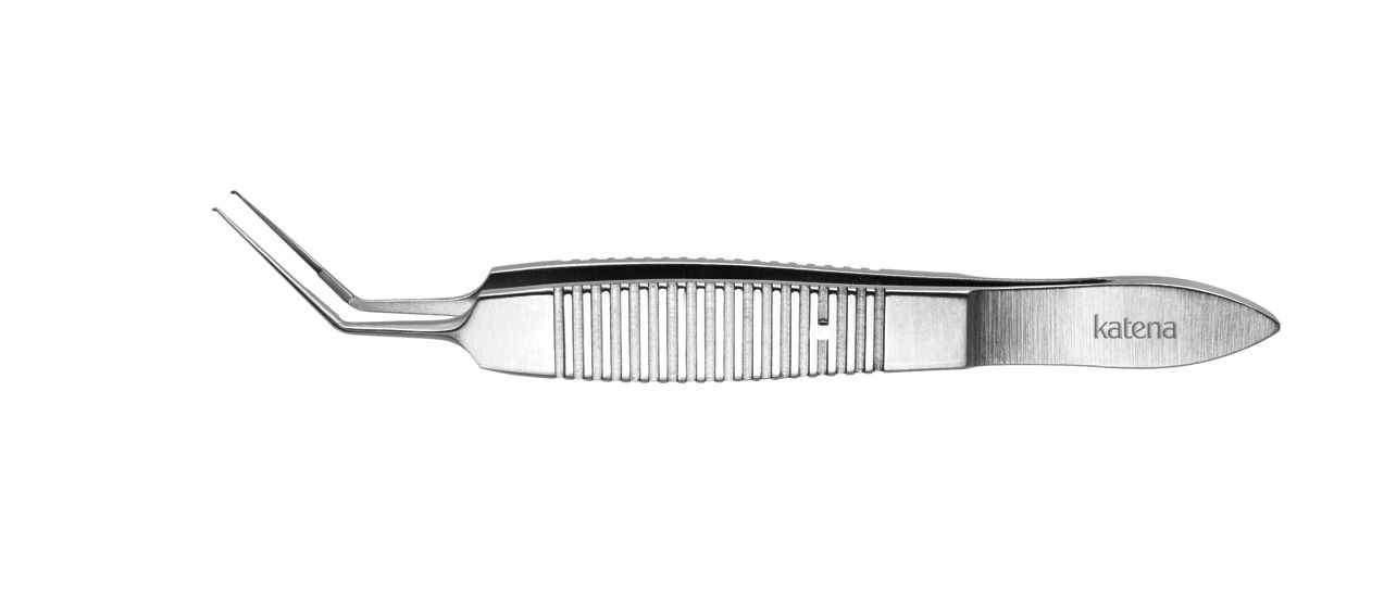Utrata Capsulorrhexis Forceps Short Serrated Handle