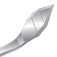 IQ Geometry™ ClearTrap™ Knives, Bevel-Up